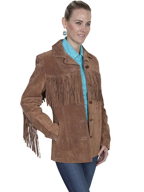 Women's Leather Jacket Collection Suede: Scully Western Fringe Galore