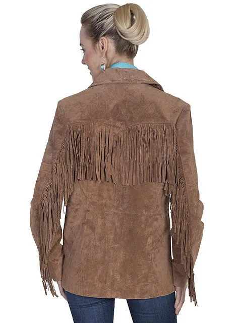 Women's Leather Jacket Collection Suede: Scully Western Fringe Galore