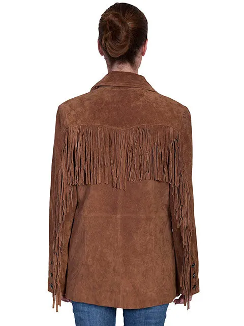 Women's Leather Jacket Collection Suede: Scully Western Fringe Galore