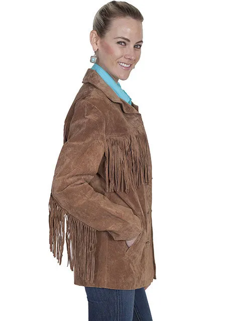 Women's Leather Jacket Collection Suede: Scully Western Fringe Galore